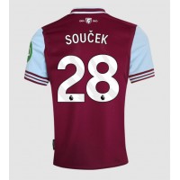 Maglia Calcio West Ham United Tomas Soucek #28 Prima Divisa 2024-25 Manica Corta